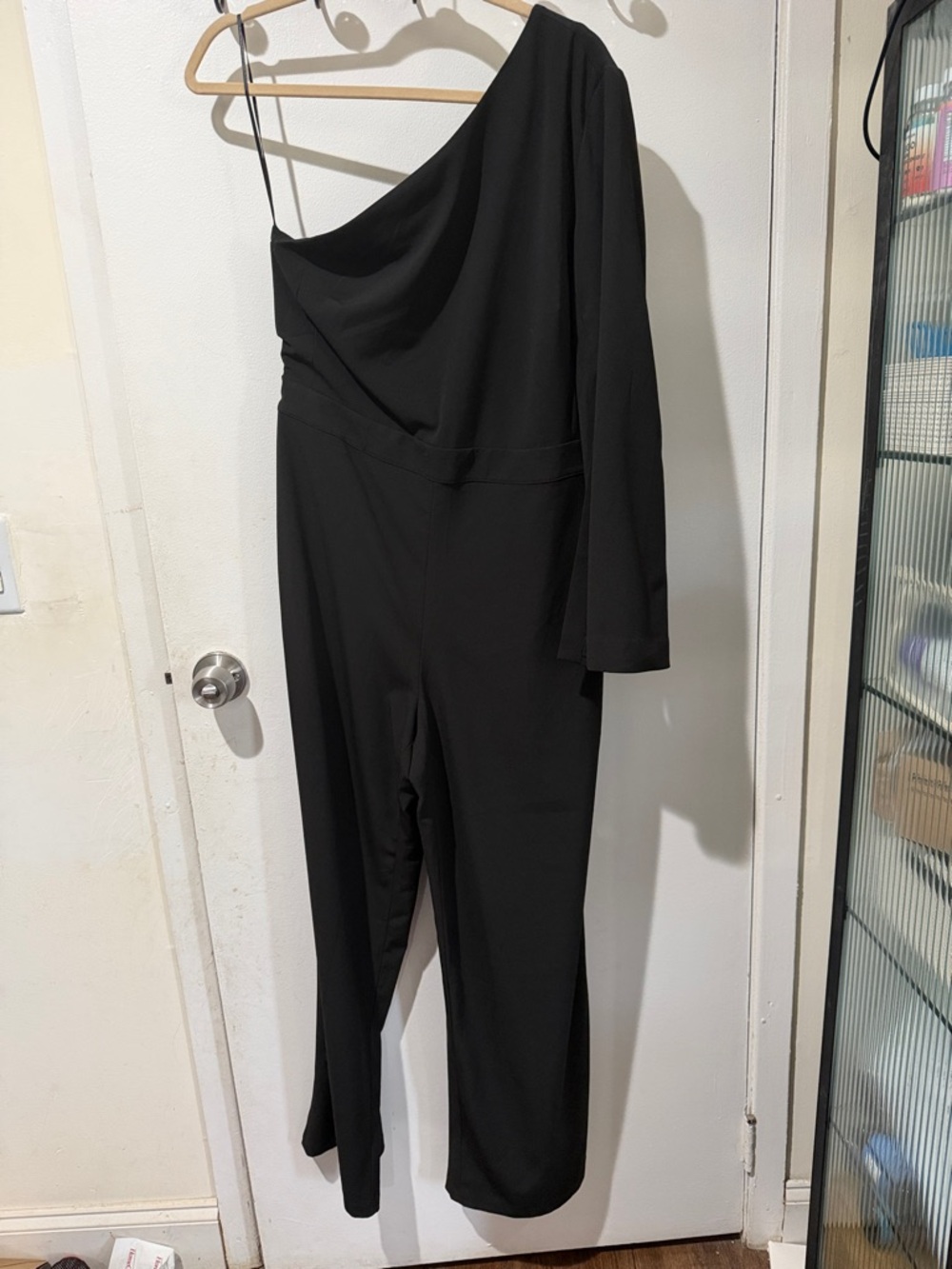Banana Republic Black One-Shoulder Jumpsuit